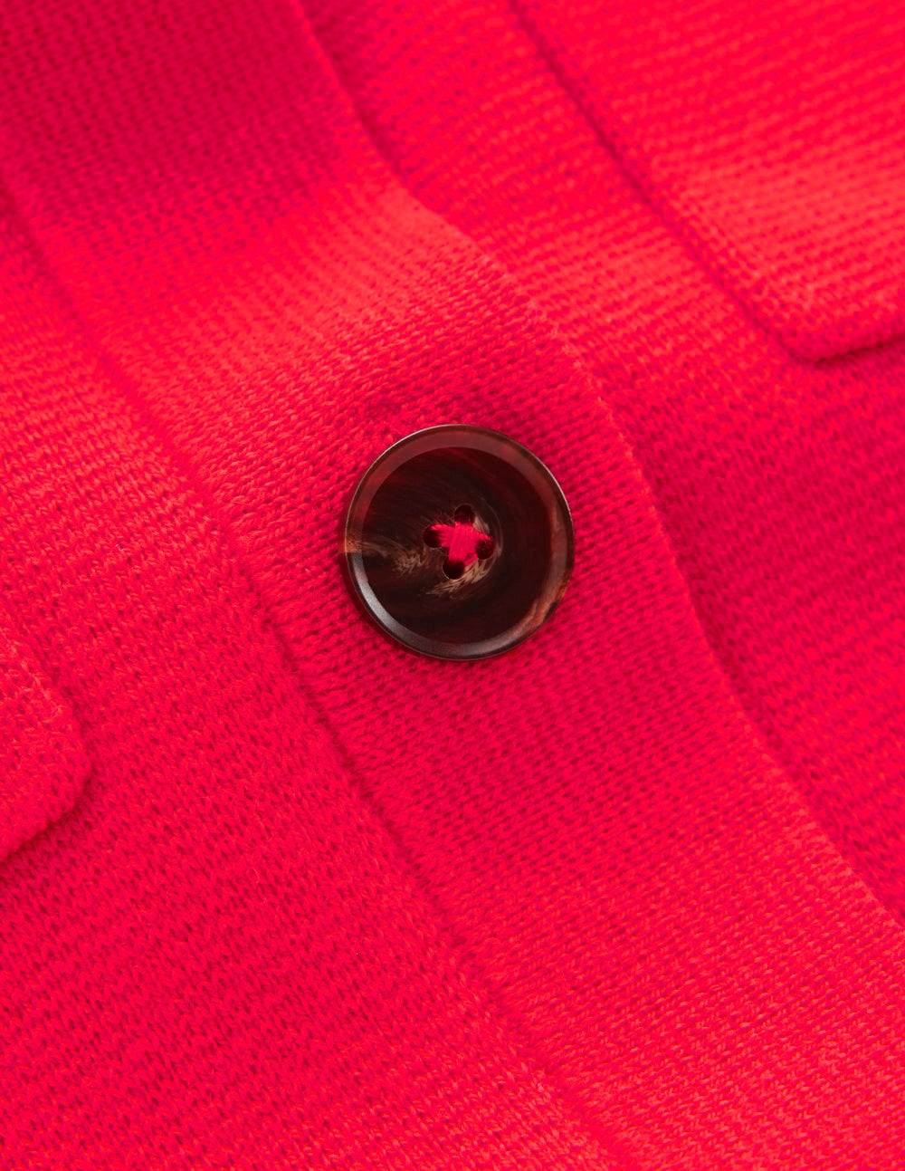 Short Sleeve Knit Shirt-Bright Cherry
