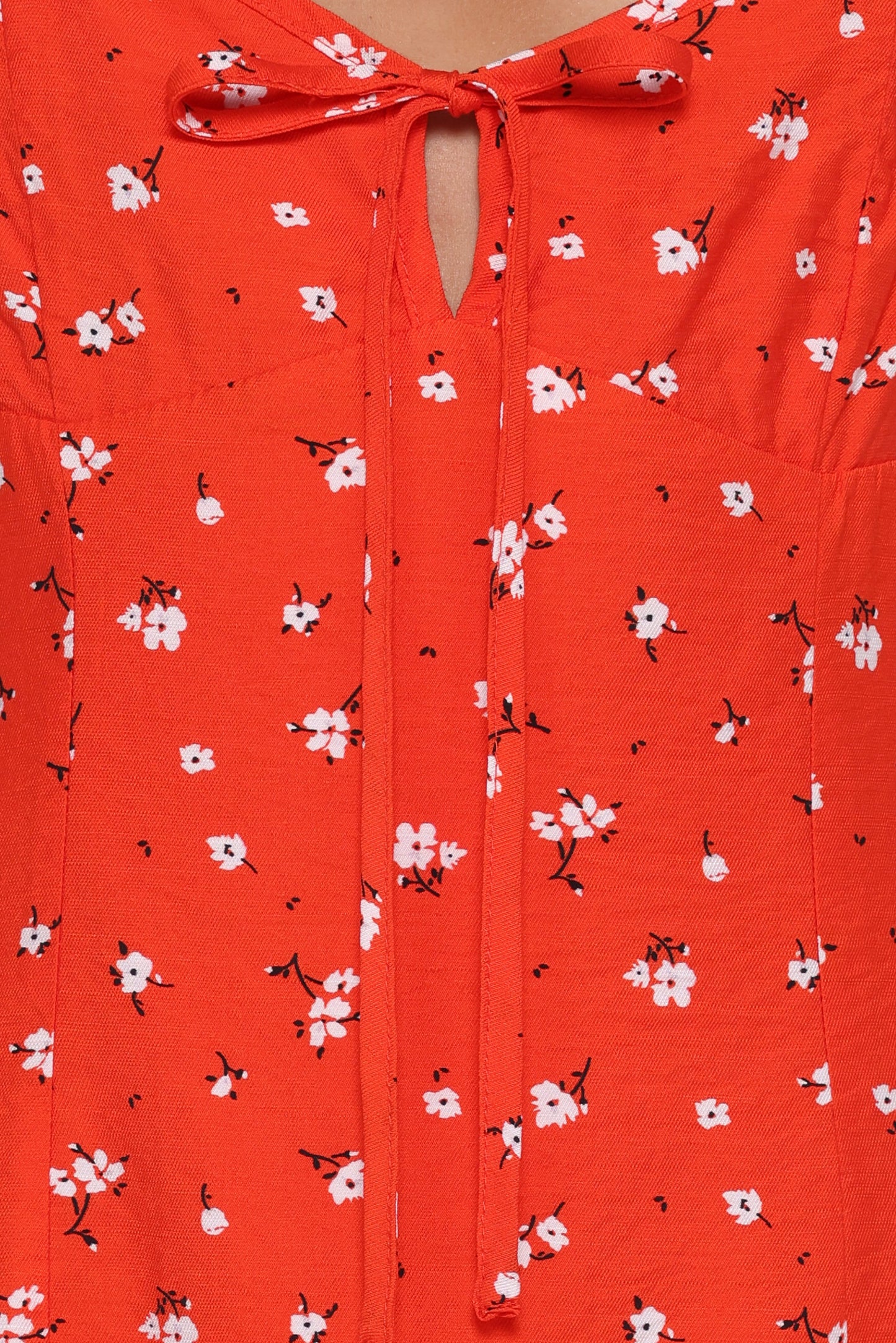 Lacey Mini Dress - Red Floral
