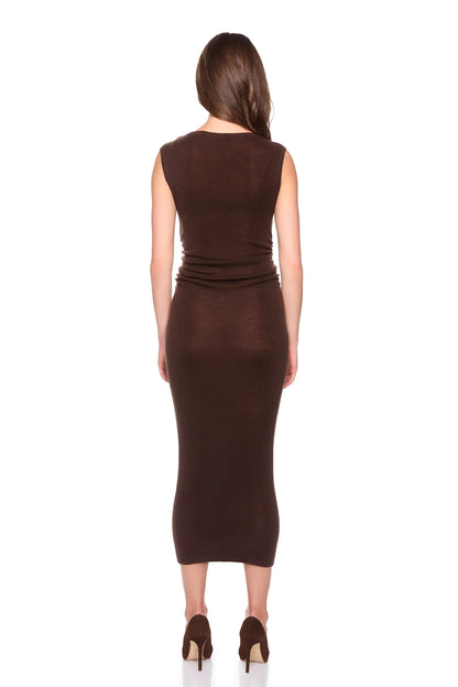 Susana Monaco Light Merino Boat Neck Midi Sweater Dress