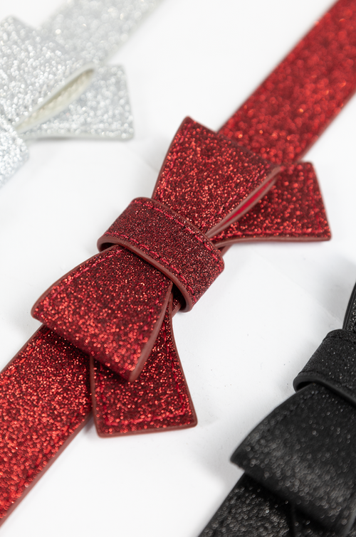 Pretty Kitty Follies Sparkle Bow Belt (Red)