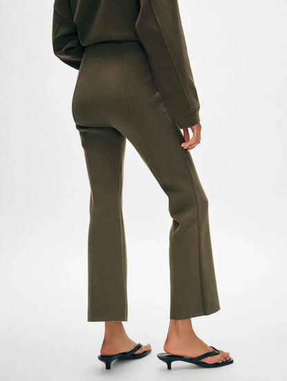 White + Warren Superfine Organic Cotton Kick Flare Pants