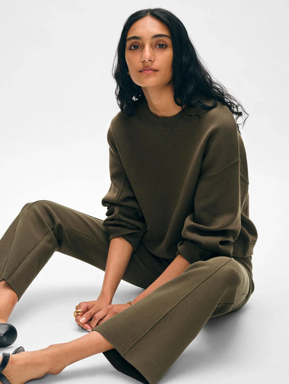 White + Warren Superfine Organic Cotton Kick Flare Pants