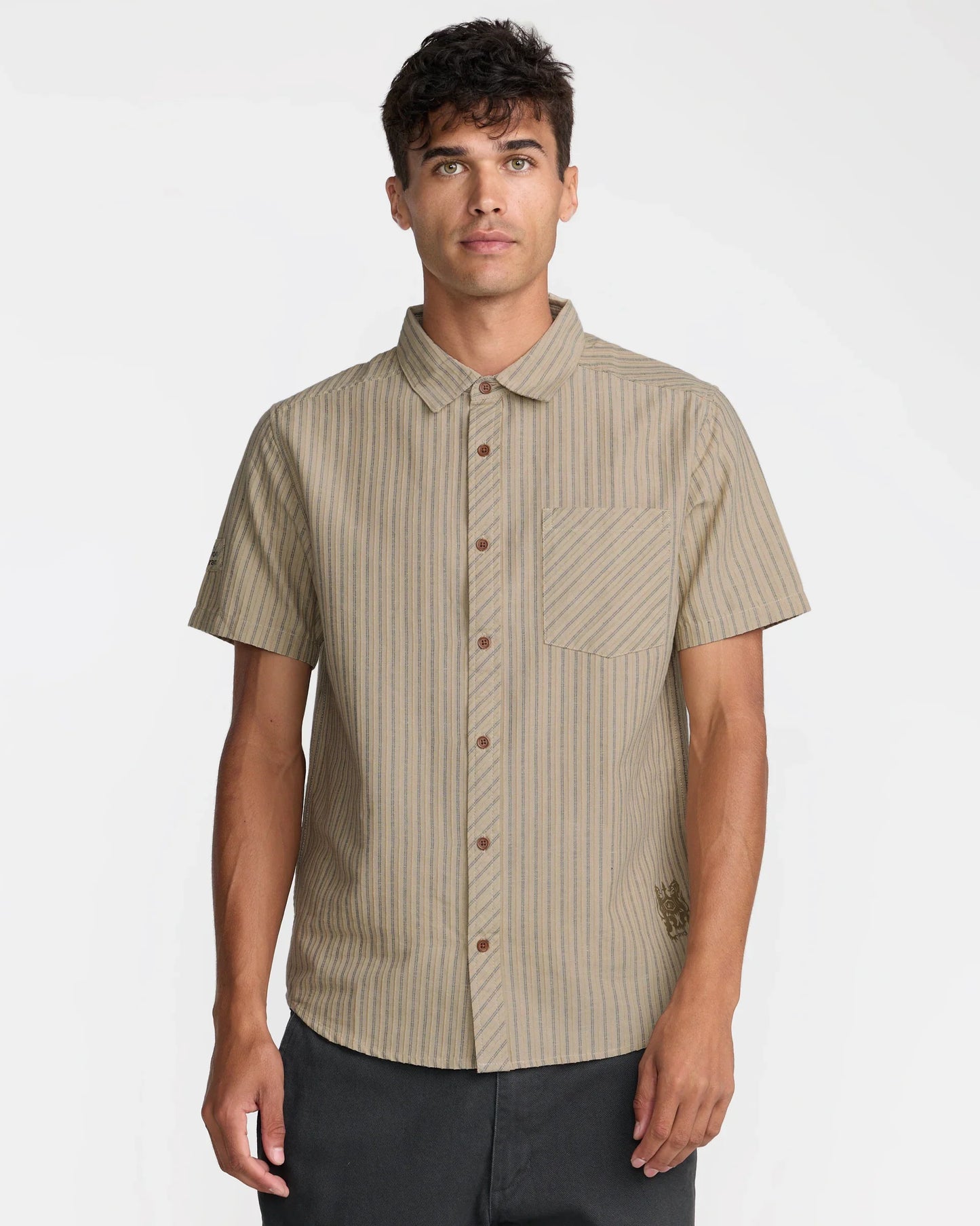 RVCA Archive Stripe Short Sleeve Shirt