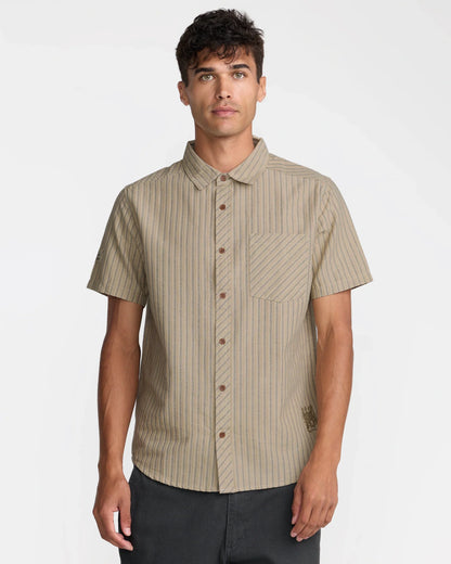 RVCA Archive Stripe Short Sleeve Shirt