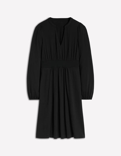 Sarah Short Jersey Dress-Black