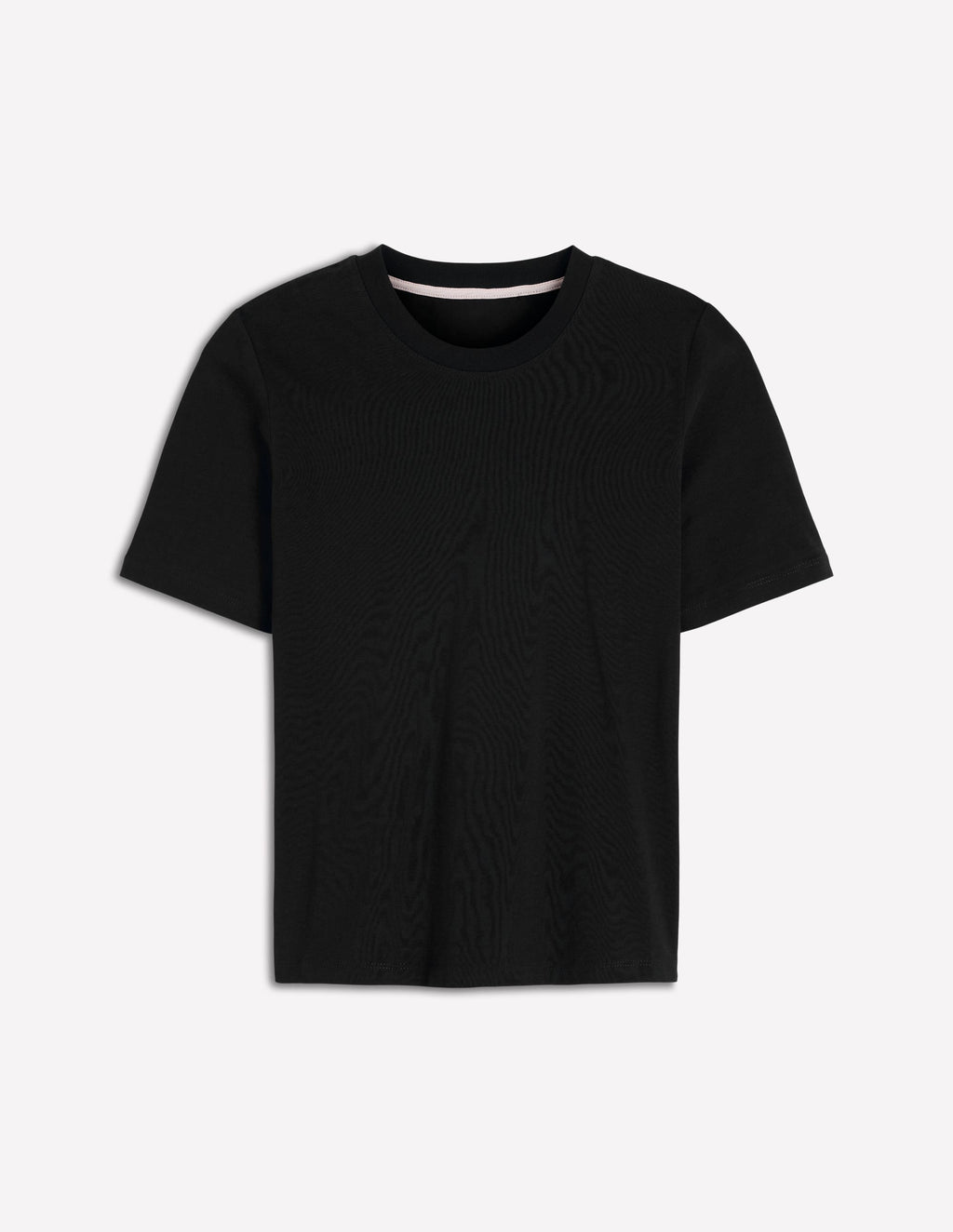 Cotton Crew Neck T-shirt-Black