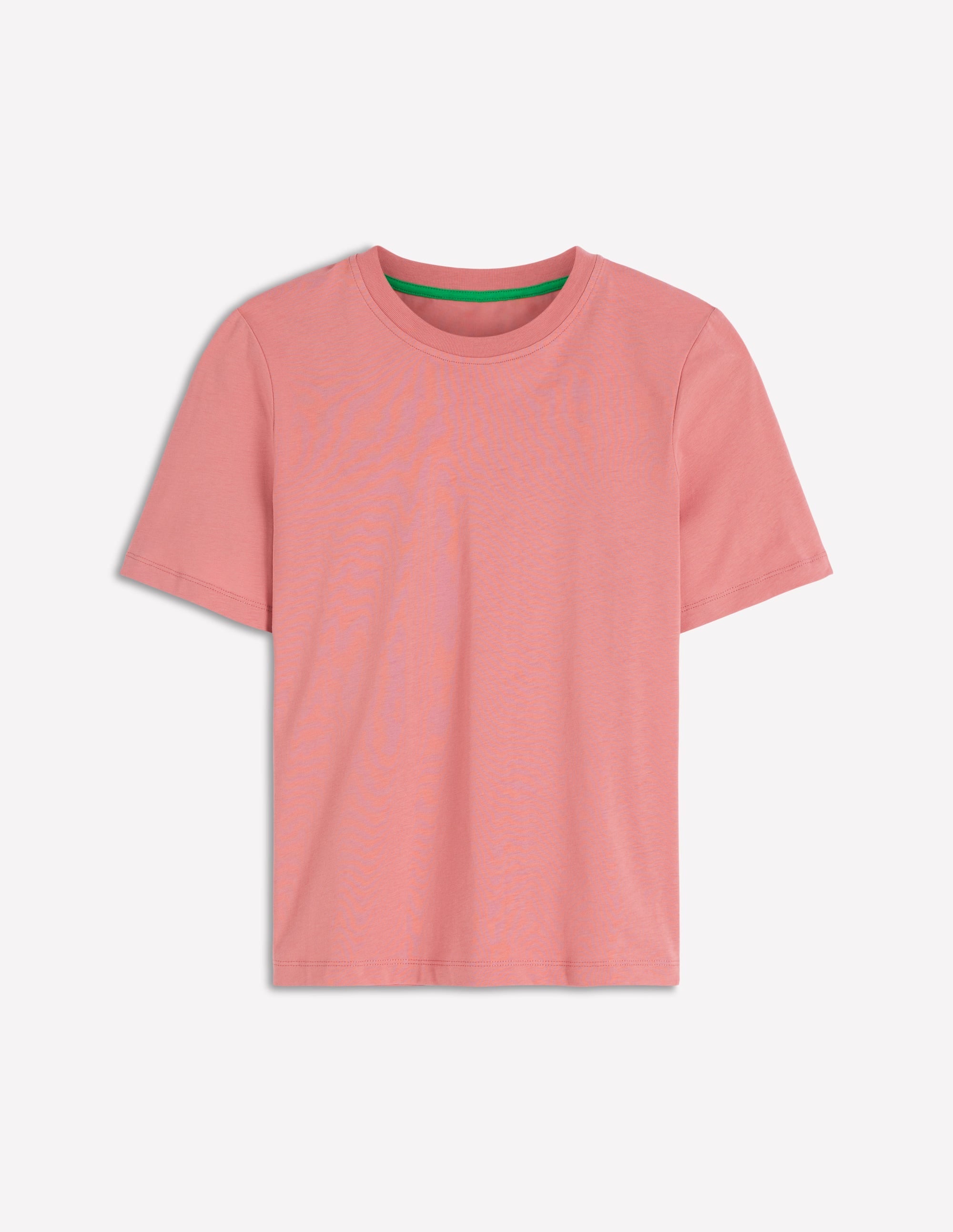Cotton Crew Neck T-shirt-Vintage Rose