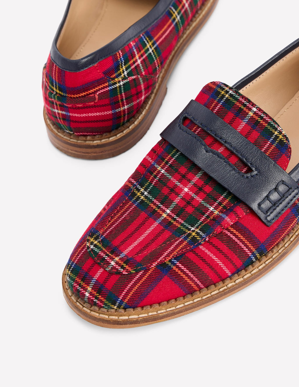 Nya Penny Loafers-Tartan