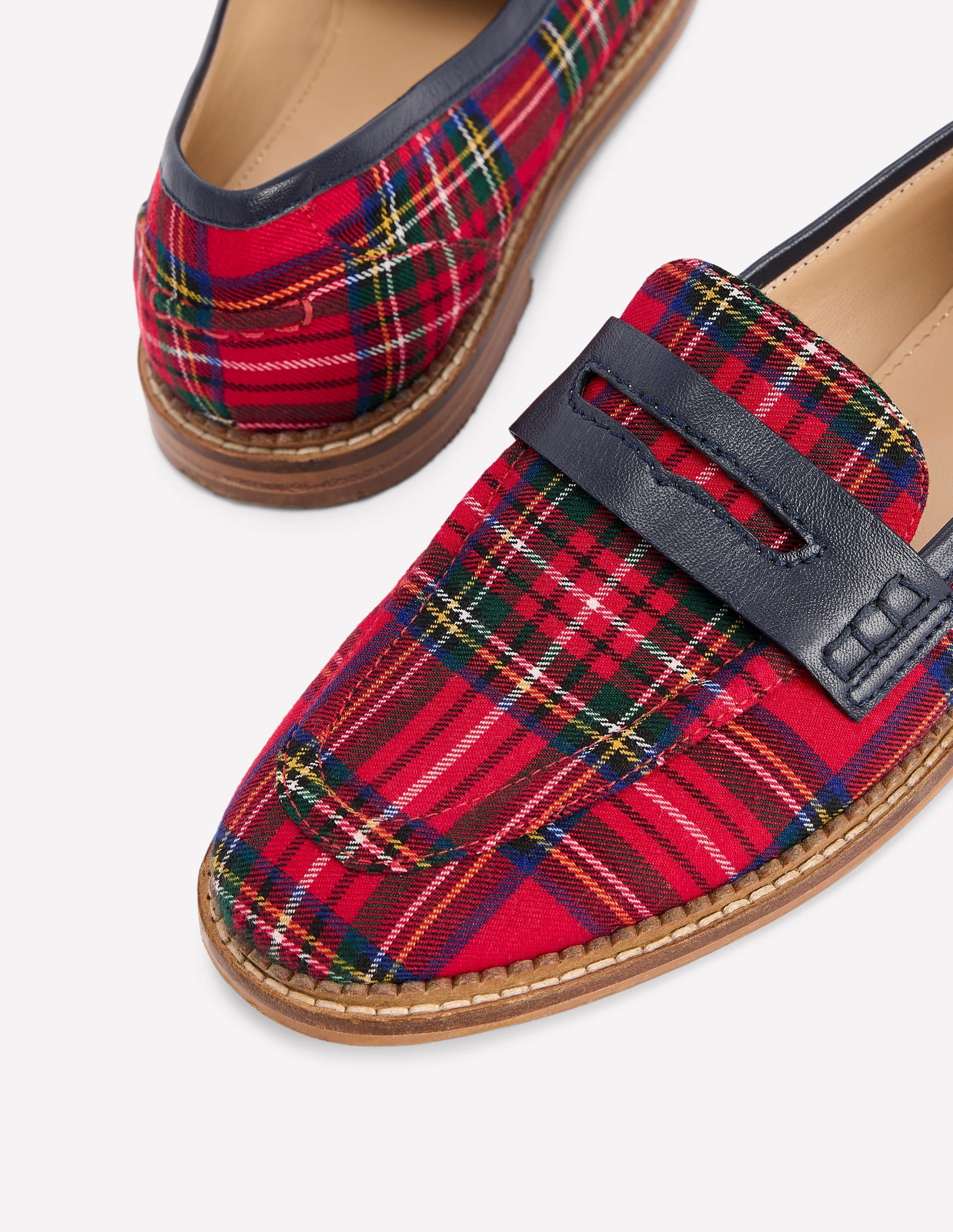 Nya Penny Loafers-Tartan