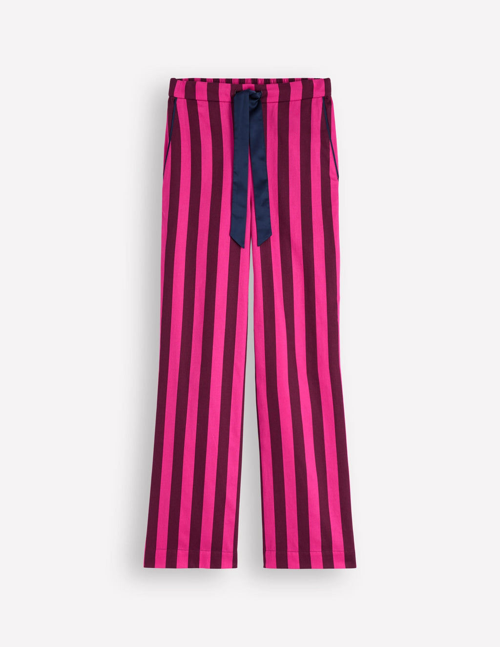 Cotton Pajama Pants-Pink Stripe