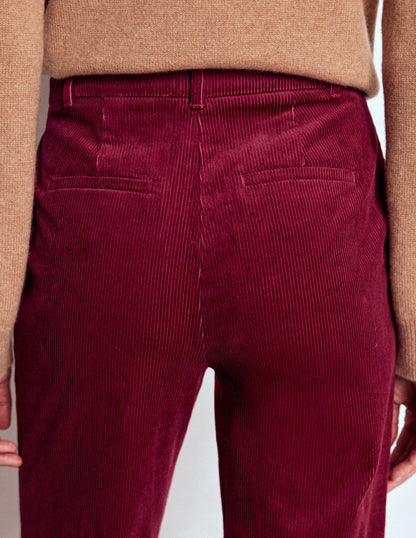 Canonbury Cord Pants-Burgundy Red