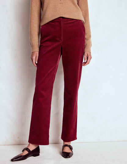 Canonbury Cord Pants-Burgundy Red