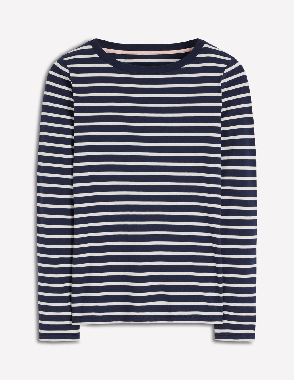 Olivia Long Sleeve Breton-Navy, Ivory