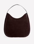 Suede Hobo Bag-Bitter Chocolate