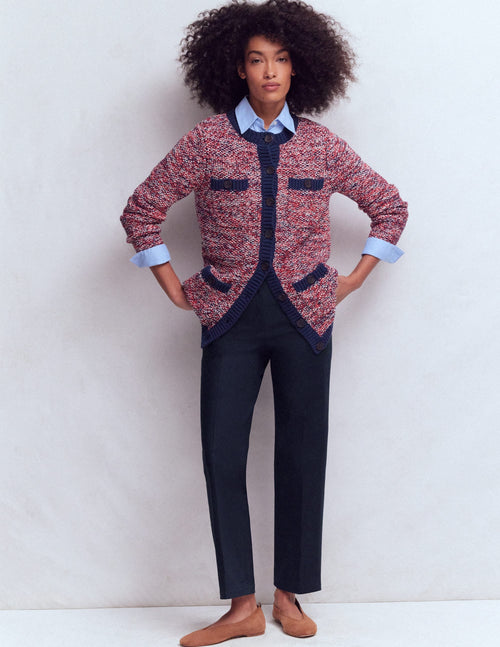 Canonbury Cotton 7/8 Pants-Navy