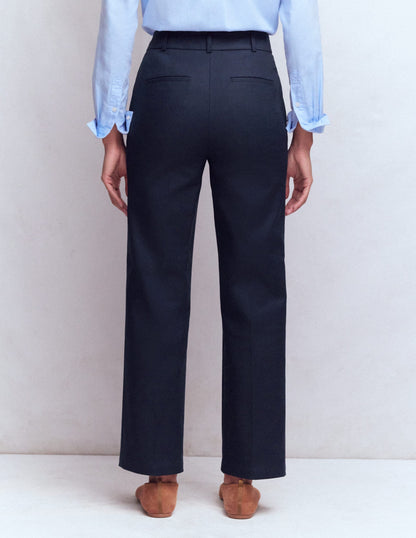 Canonbury Cotton 7/8 Pants-Navy