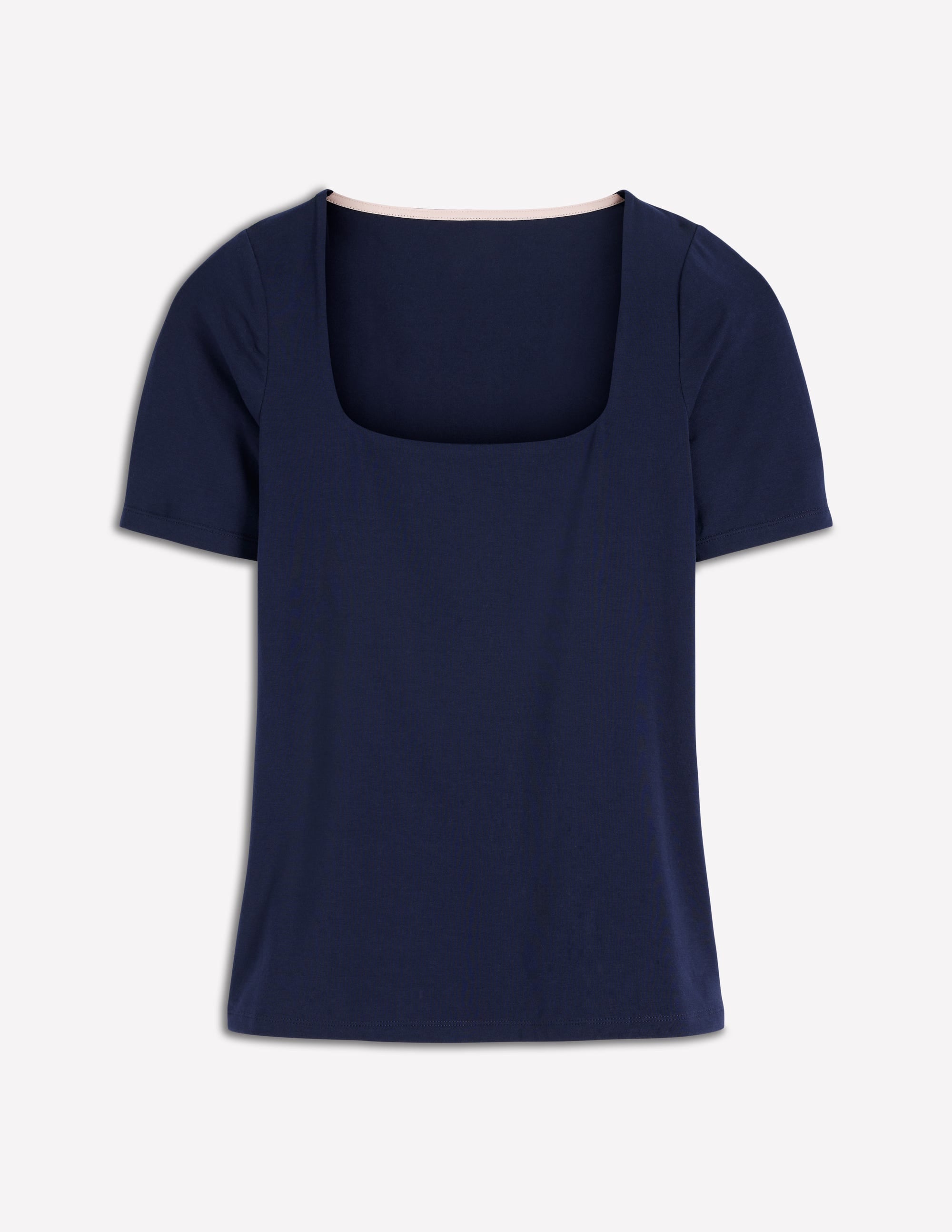 Brooke Double Layer T-shirt-Navy