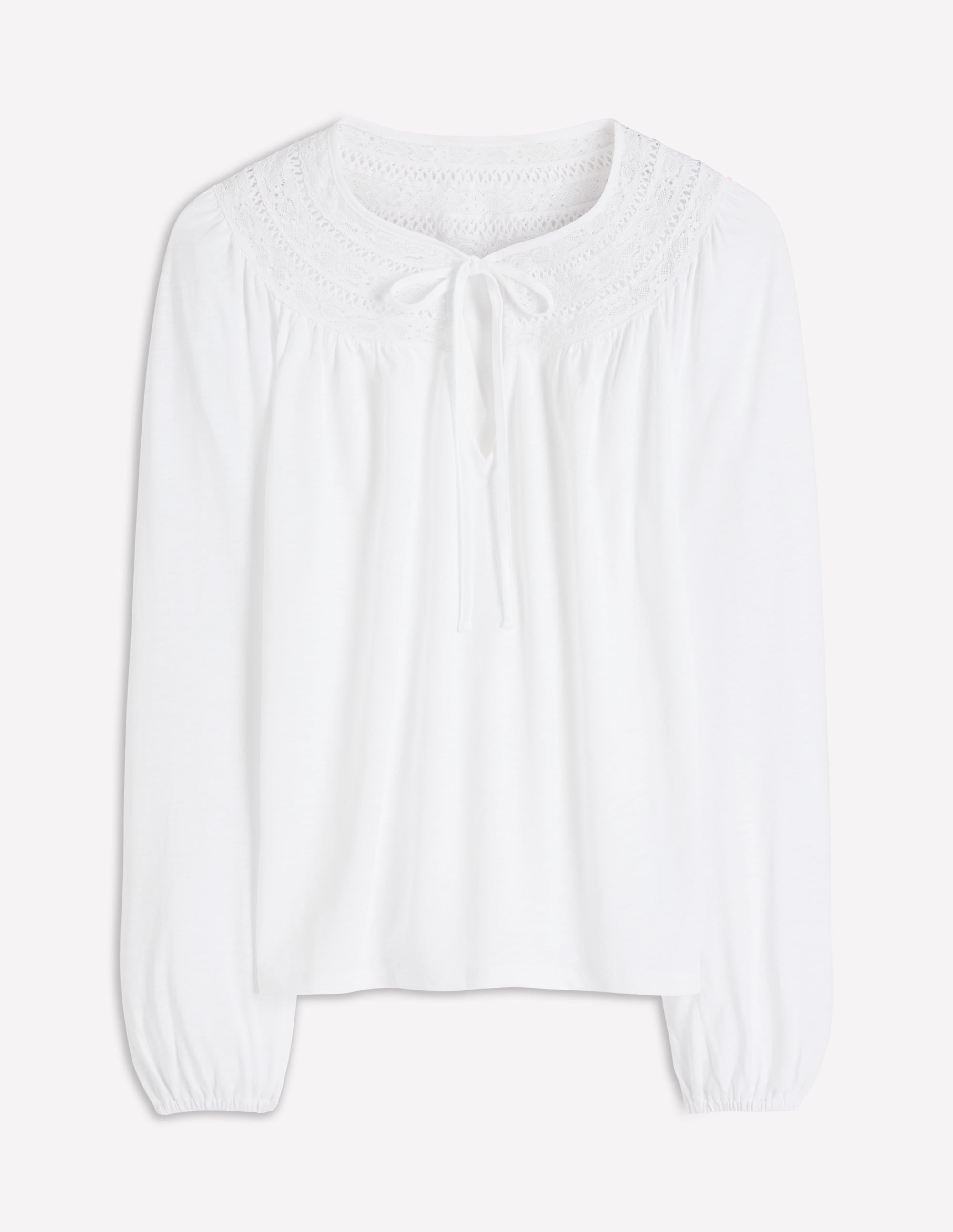 Edi Trim Detail Top-White