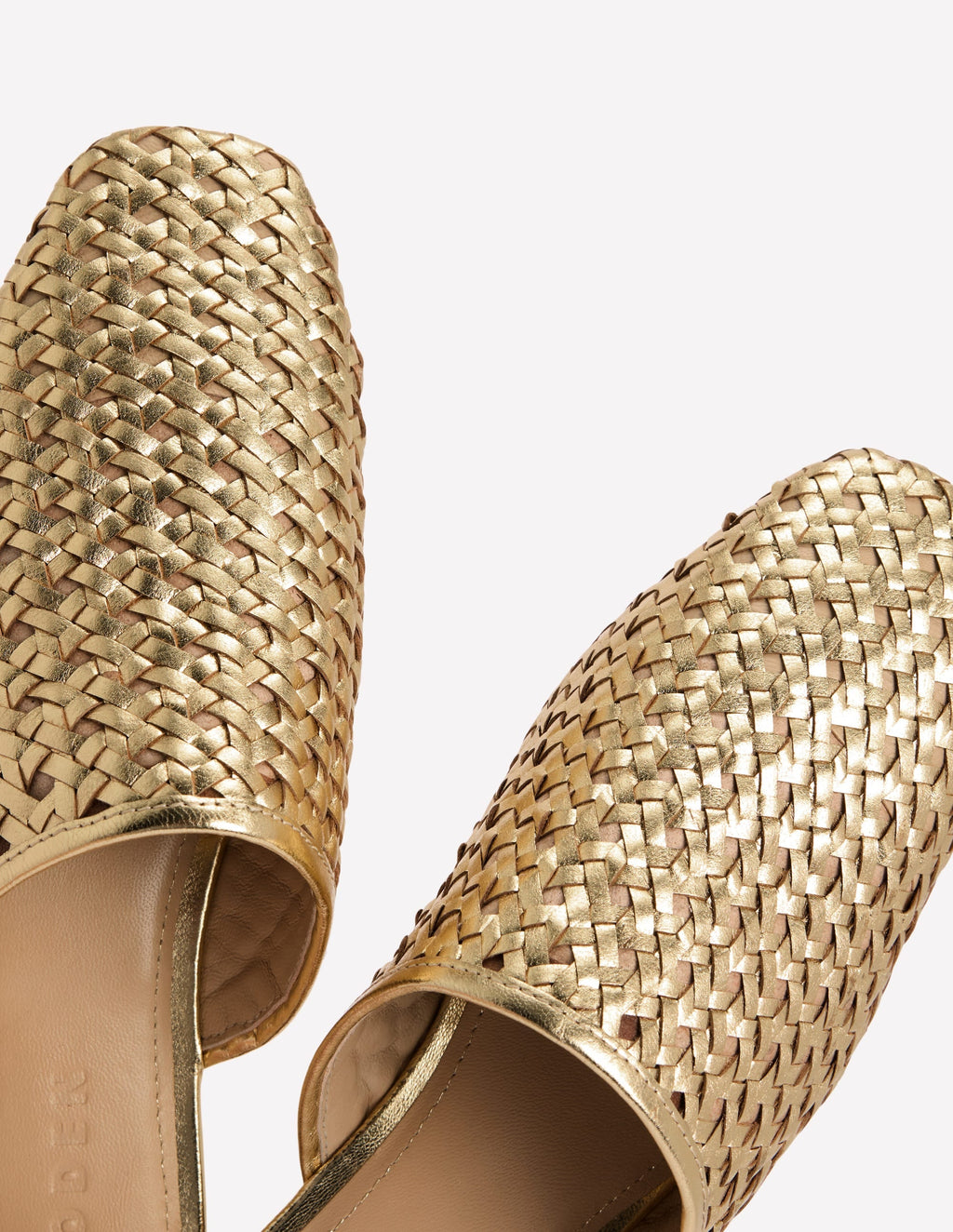 Mule Slipper Loafer-Gold Weave