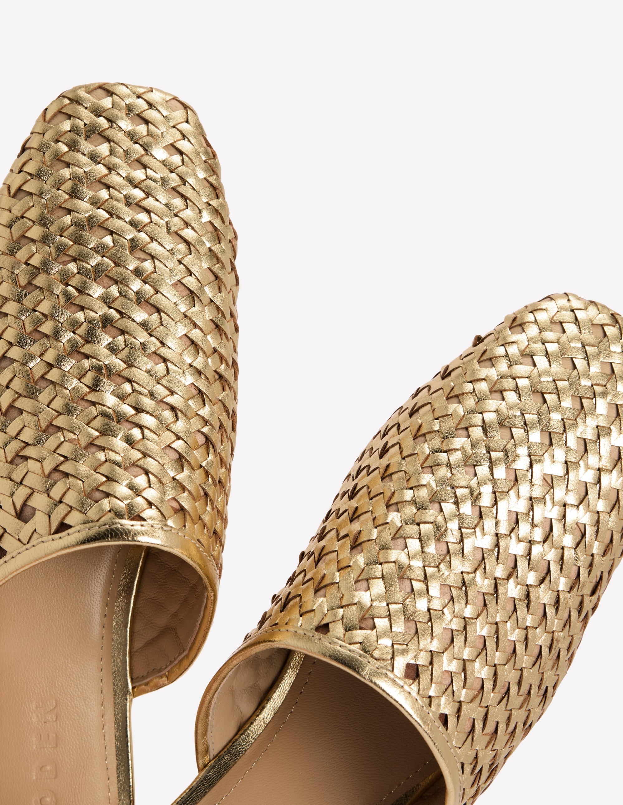Mule Slipper Loafer-Gold Weave