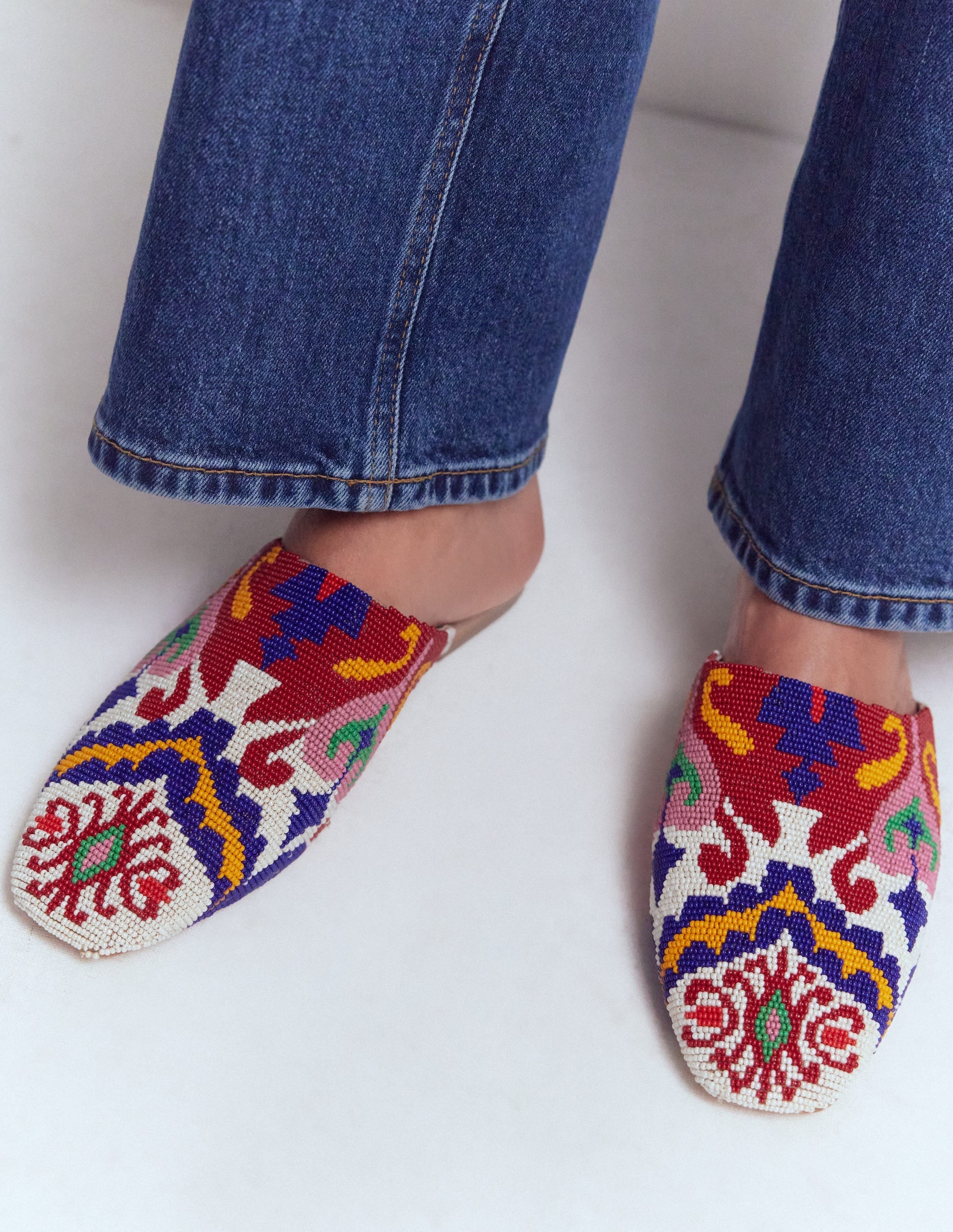 Mule Slipper Loafer-Multi Bead