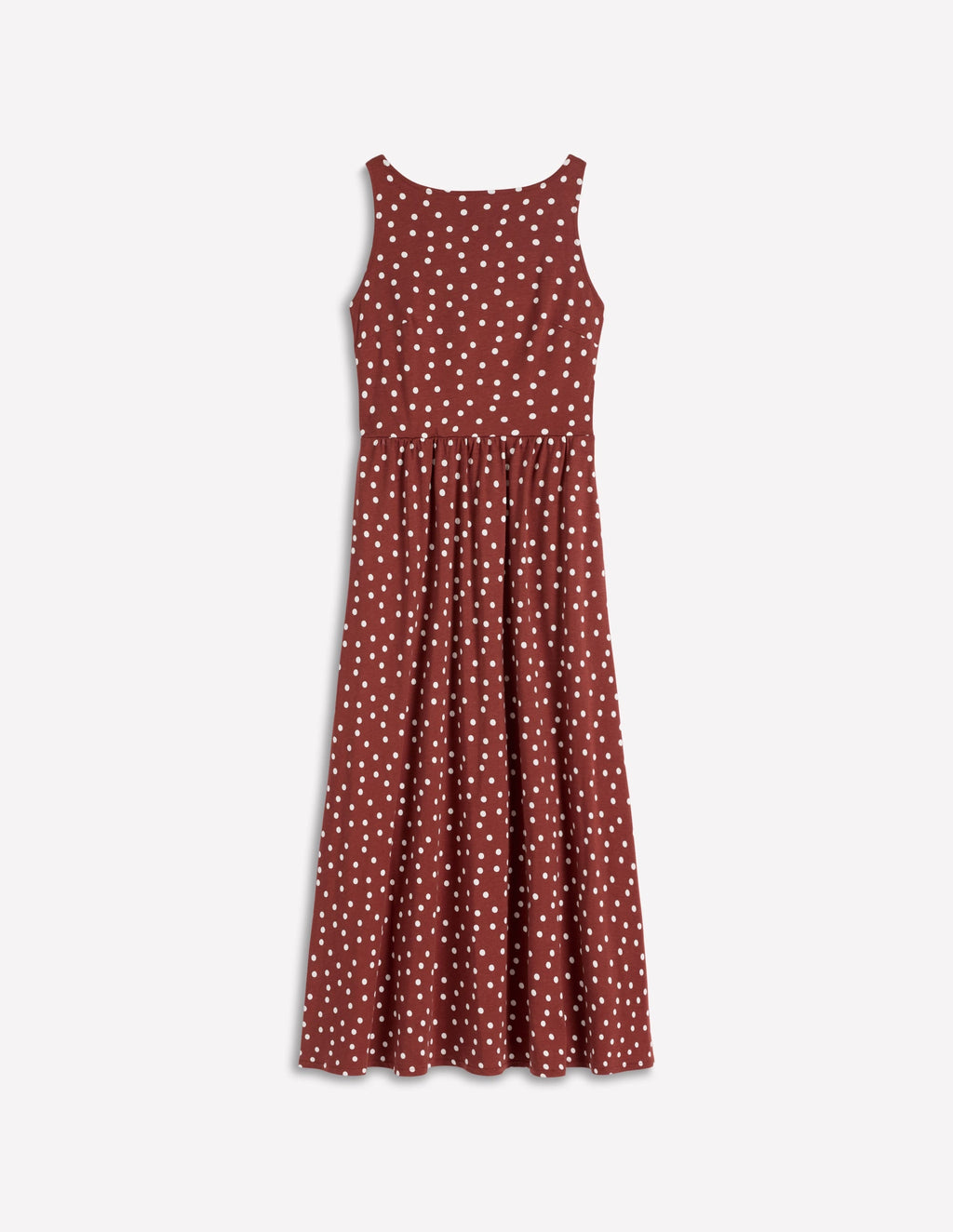 Saoirse Smock Back Dress-Roasted Brown, Painted Dot