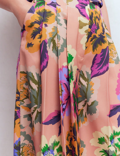Regent Wide Leg Pants-Multi, Opulent Blossom