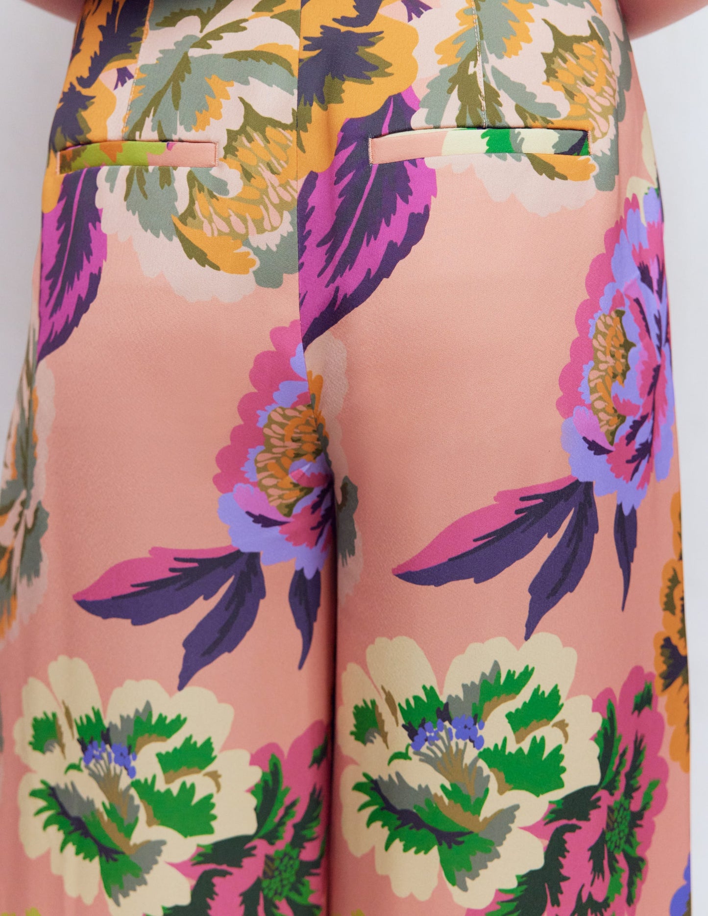 Regent Wide Leg Pants-Multi, Opulent Blossom