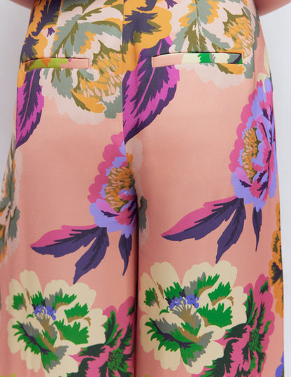 Regent Wide Leg Pants-Multi, Opulent Blossom
