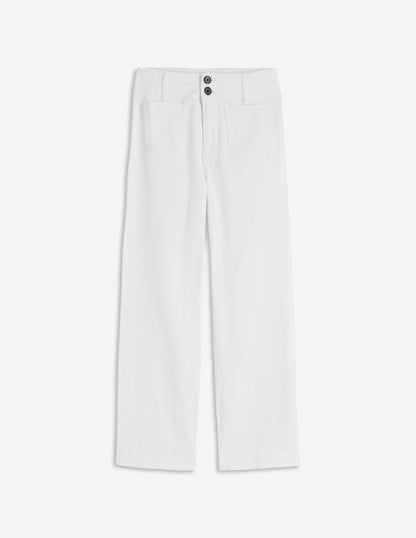 Primrose Cropped Pants-White