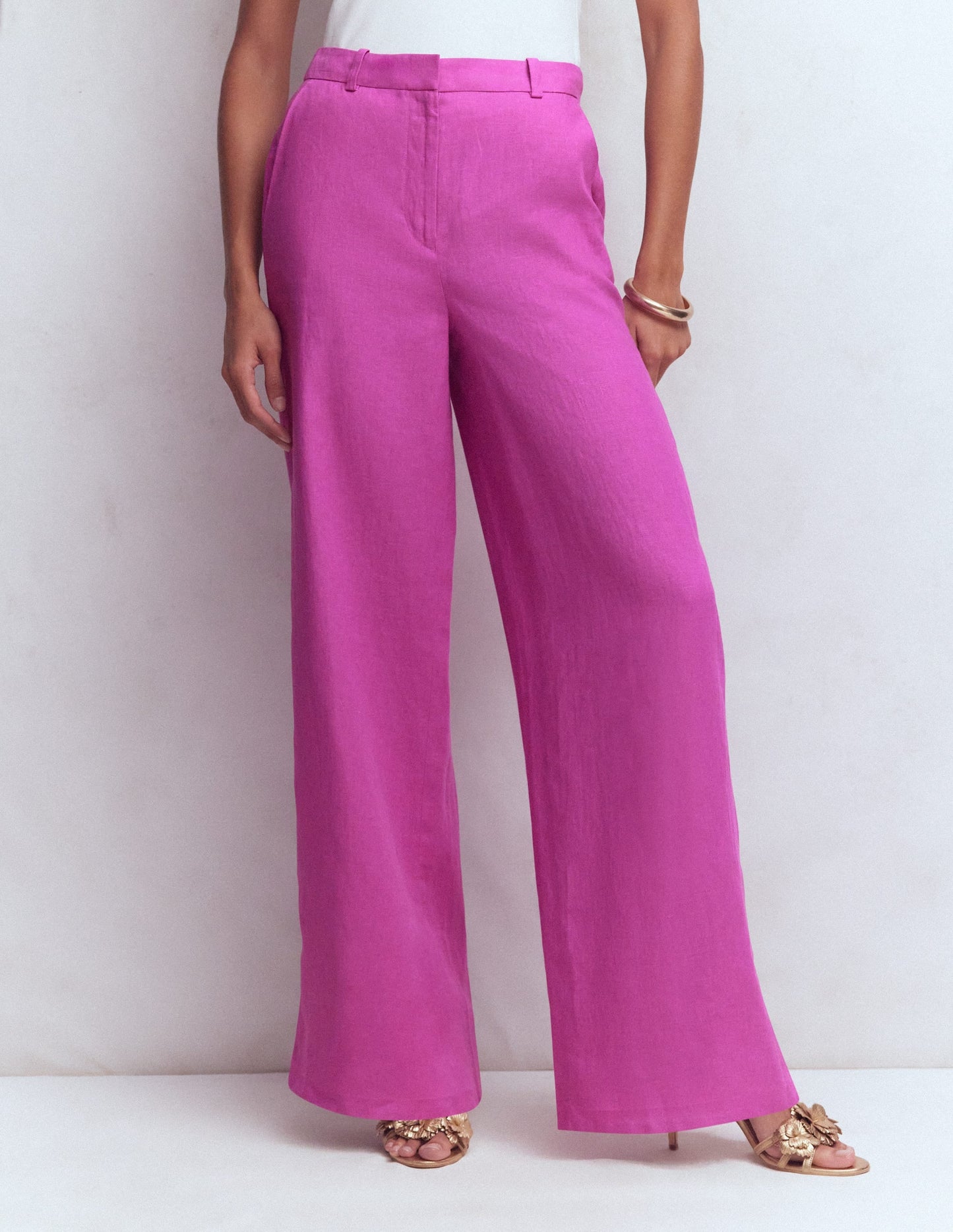 Belgravia Linen Pants-Passion Flower