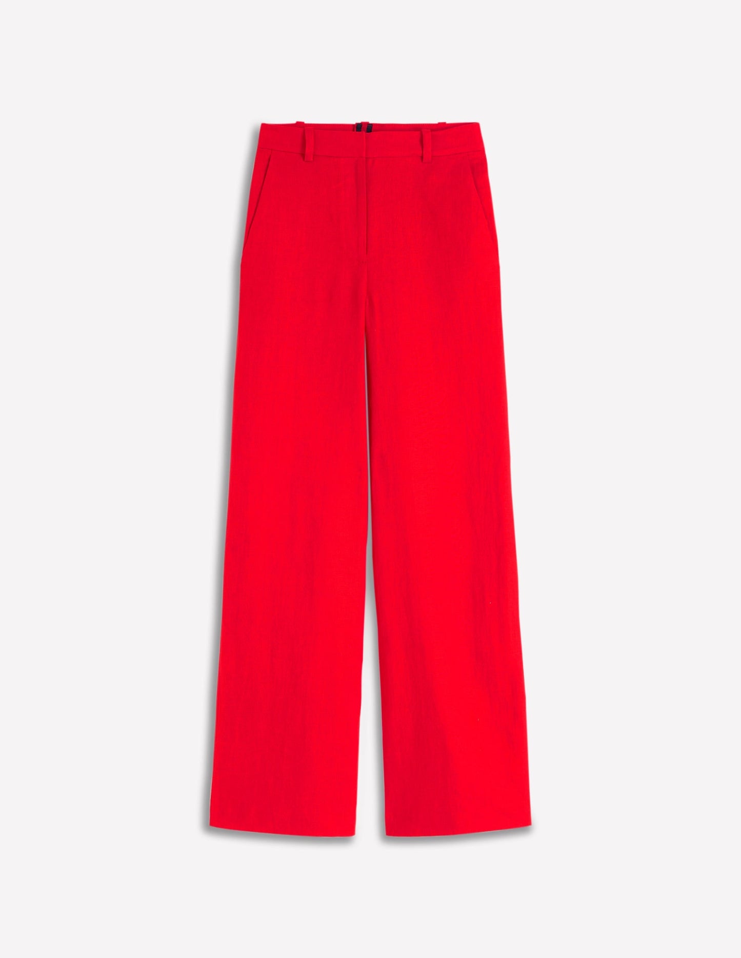 Belgravia Linen Pants-Bright Cherry