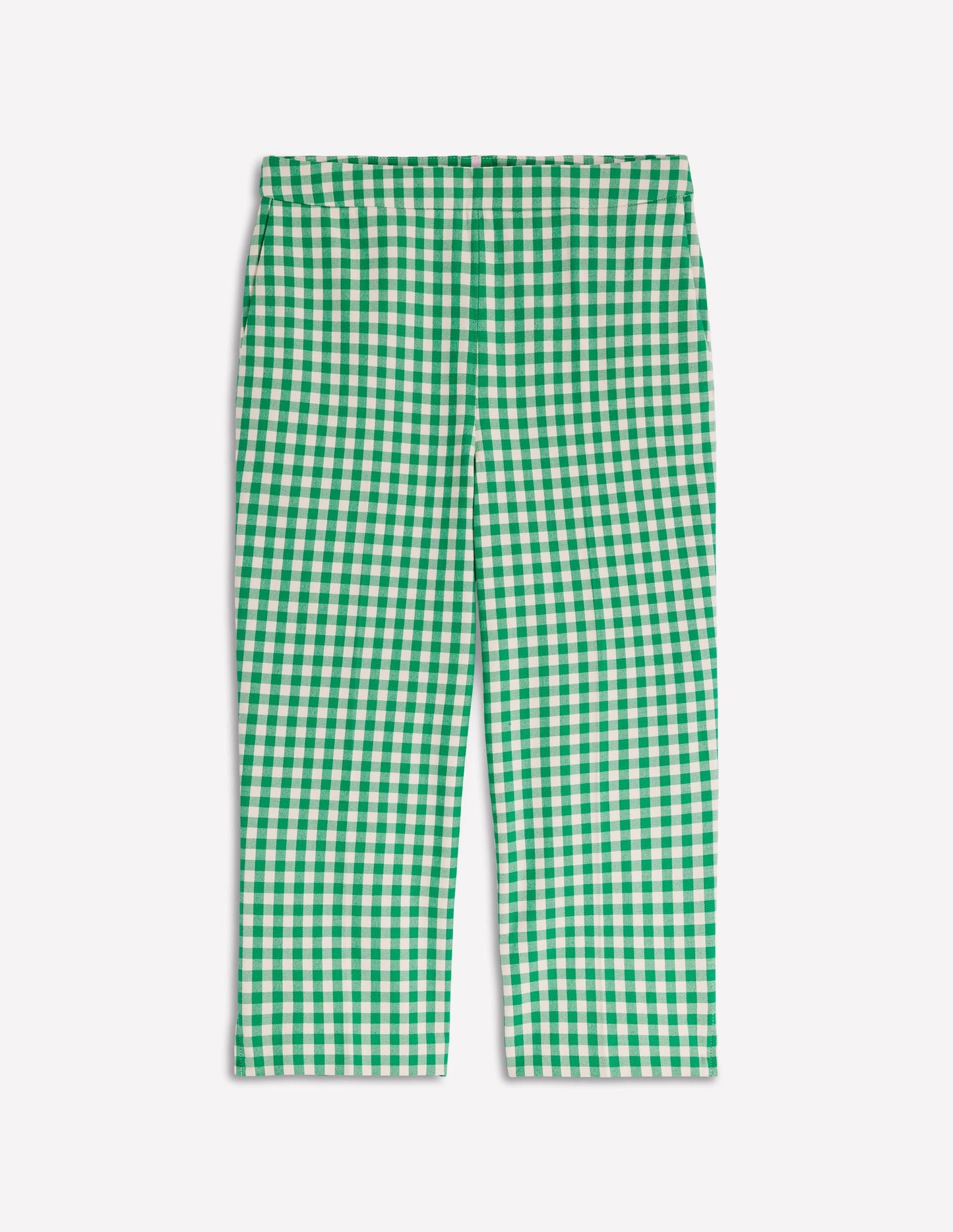 Capri Pants-Rich Emerald, Gingham