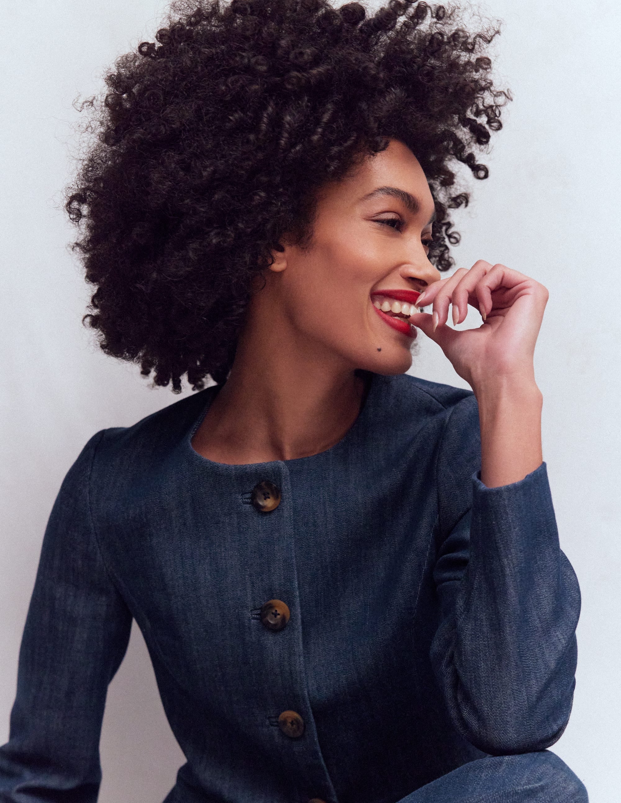 Hampstead Cotton Twill Blazer-Navy