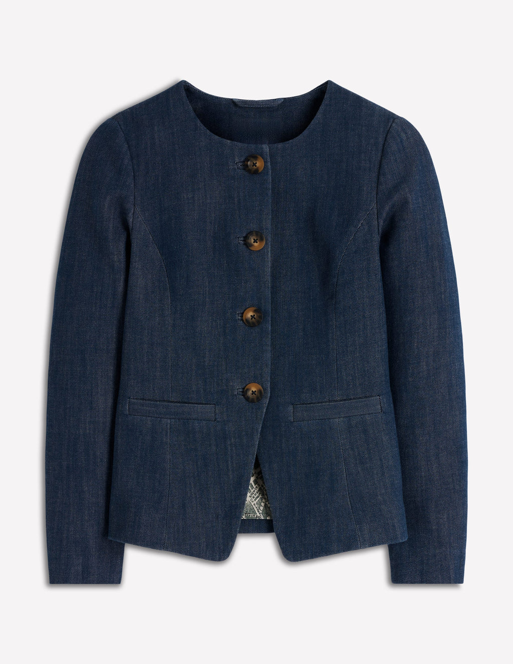 Hampstead Cotton Twill Blazer-Navy