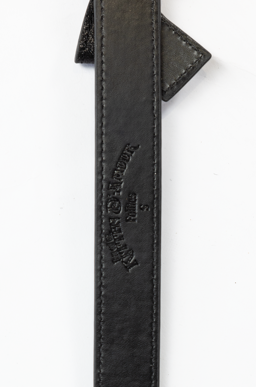Pretty Kitty Follies Sparkle Bow Belt (Black)