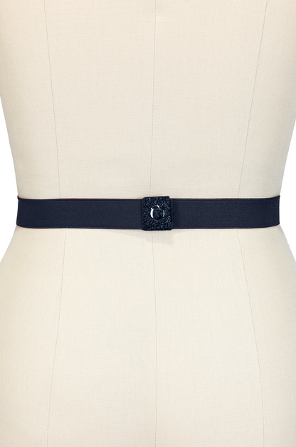 Pretty Kitty Follies Sparkle Bow Belt (Navy)