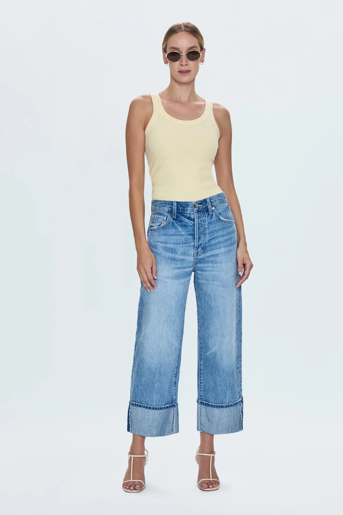 PISTOLA Ryder High Rise Cuffed Straight