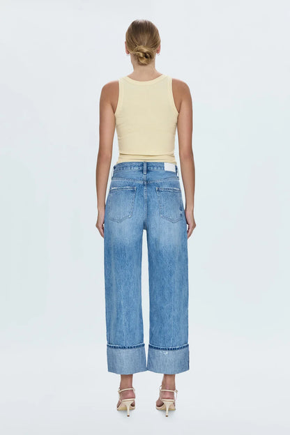 PISTOLA Ryder High Rise Cuffed Straight