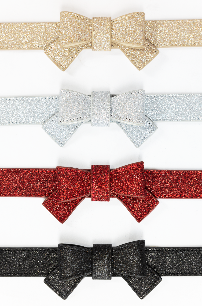 Pretty Kitty Follies Sparkle Bow Belt (Red)