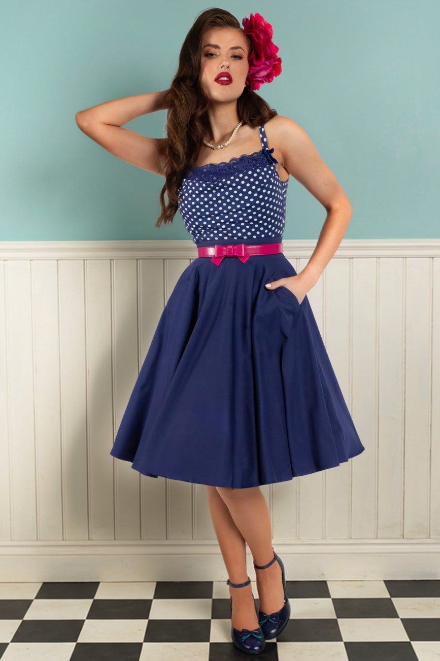 Dottie Darling Skirt (Navy)