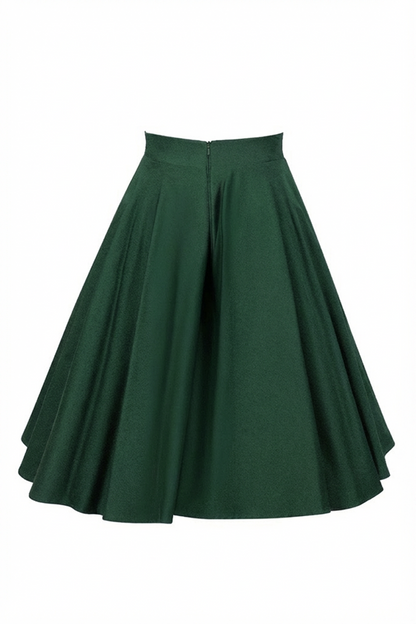 D'Amour Circle Skirt (Bottle Green)