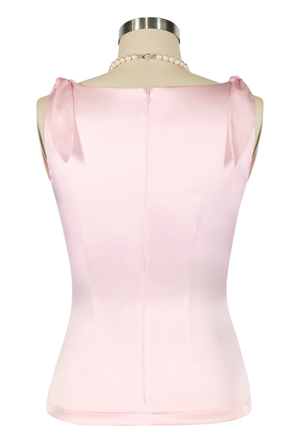 La Vita Romantica Cowl Top (Pink)