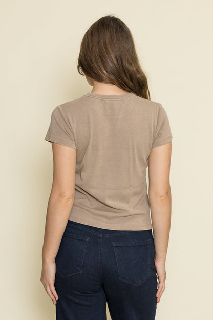 Lexi Rib Sun-In Crew Tee