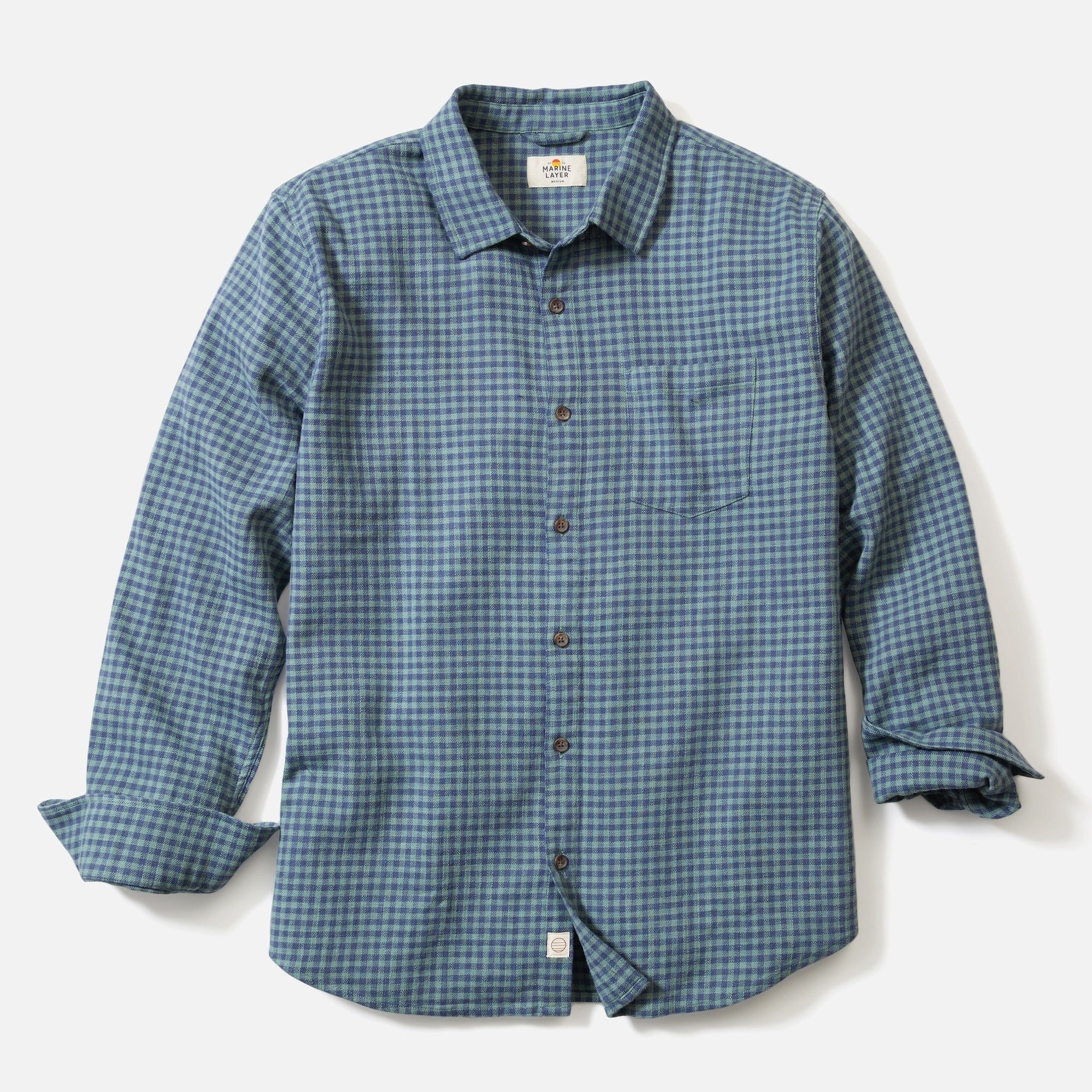 Marine Layer Classic Stretch Selvage Long Sleeve Shirt