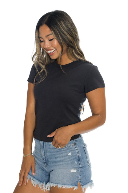 Lexi Rib Sun-In Crew Tee
