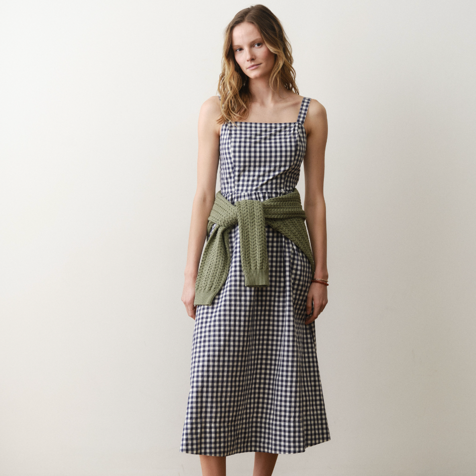 Marine Layer Demi Poplin Midi Dress
