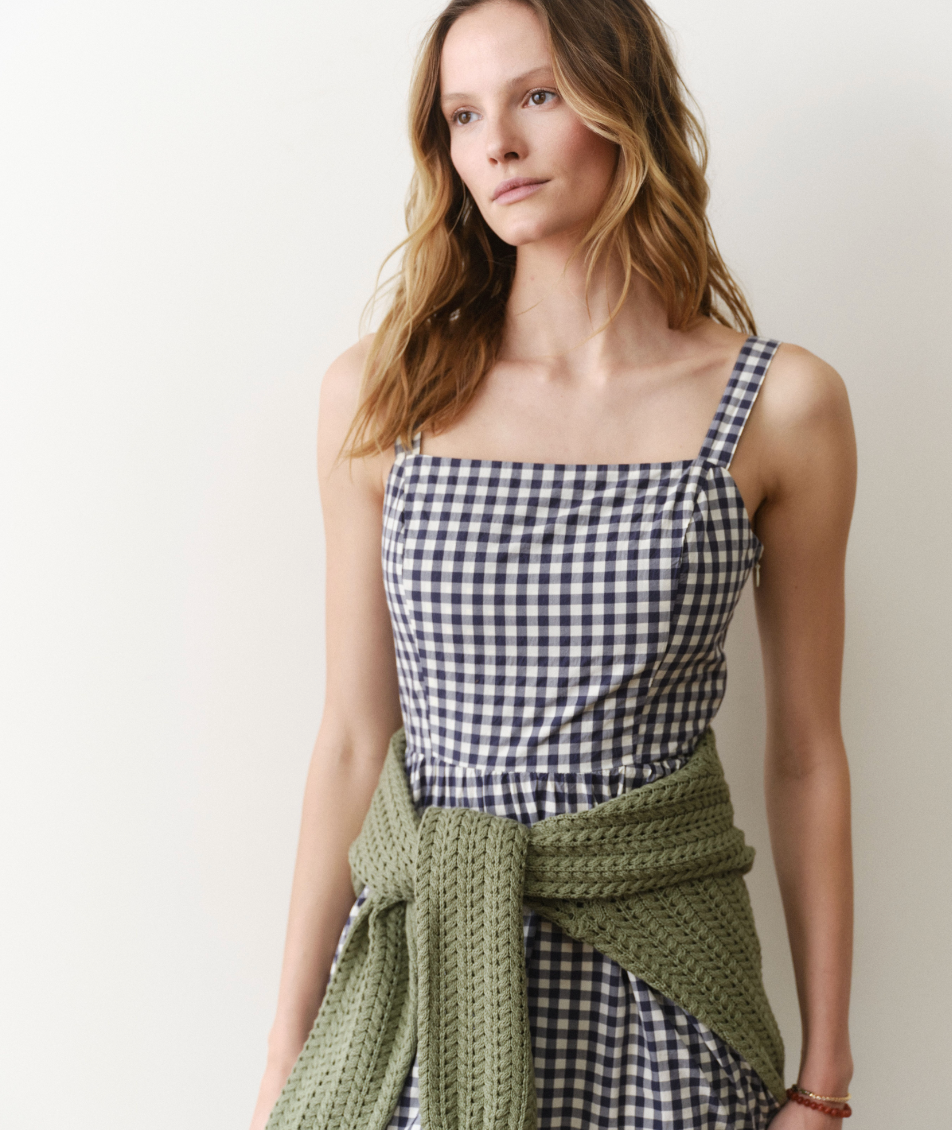 Marine Layer Demi Poplin Midi Dress