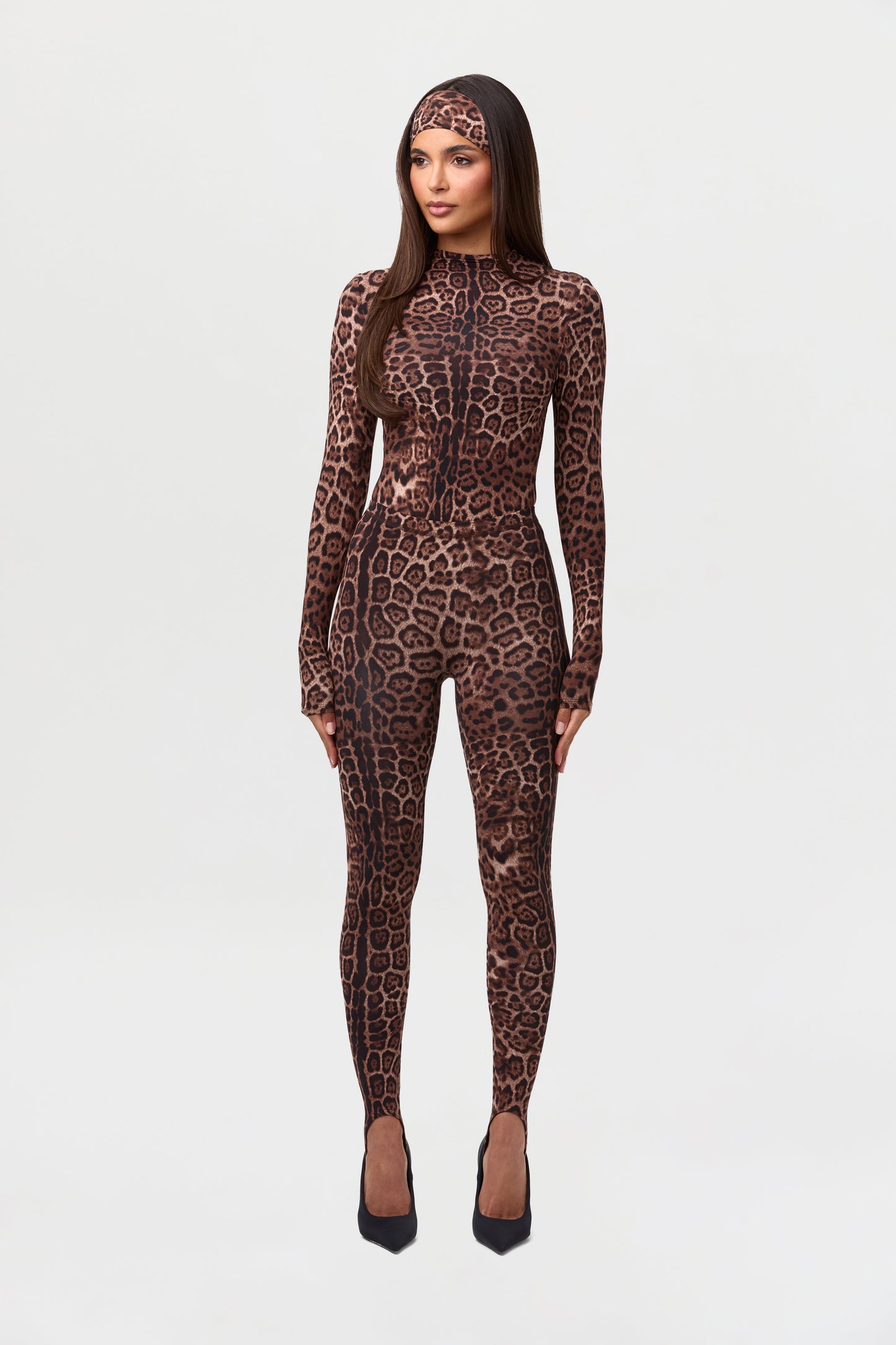 Naked Print Stirrup Legging Petite