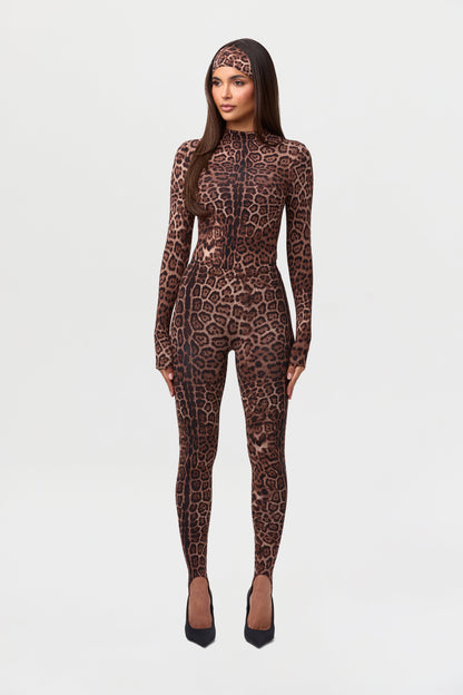 Naked Print Stirrup Legging Petite